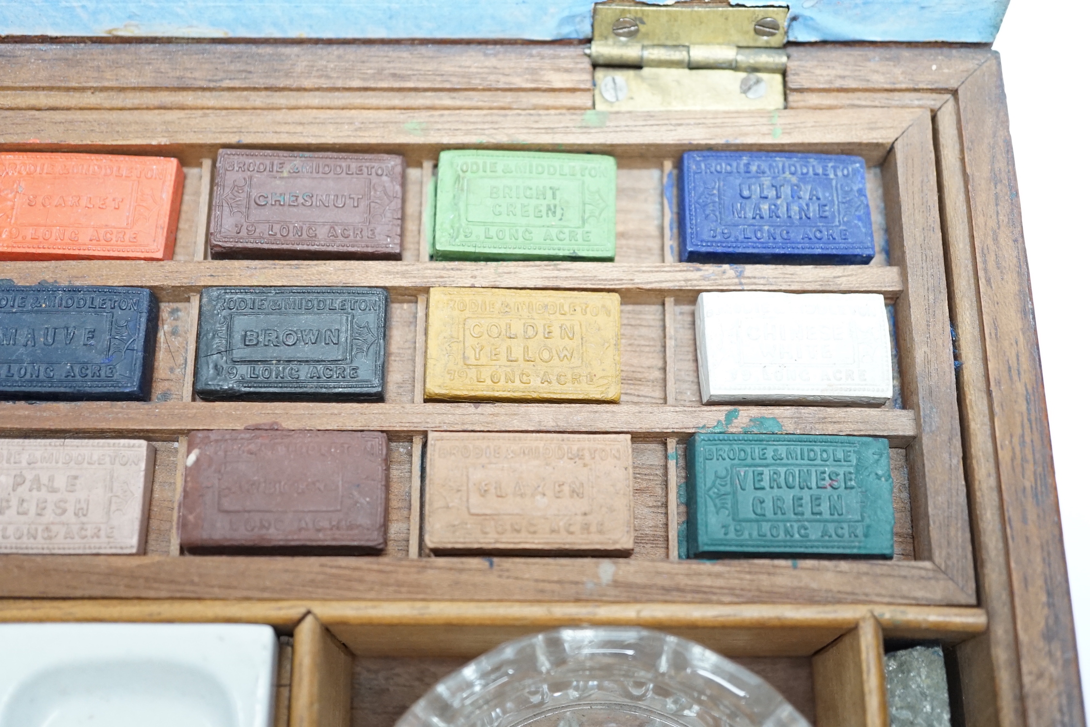 An early Victorian mahogany cased artist’s box by Brodie & Middleton
